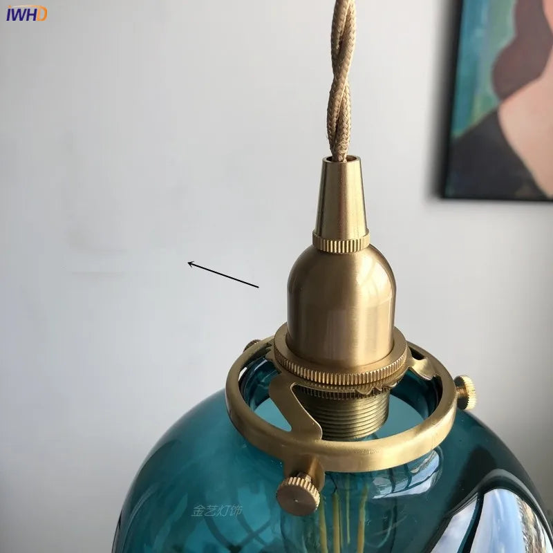 Retro Glass Pendant Light