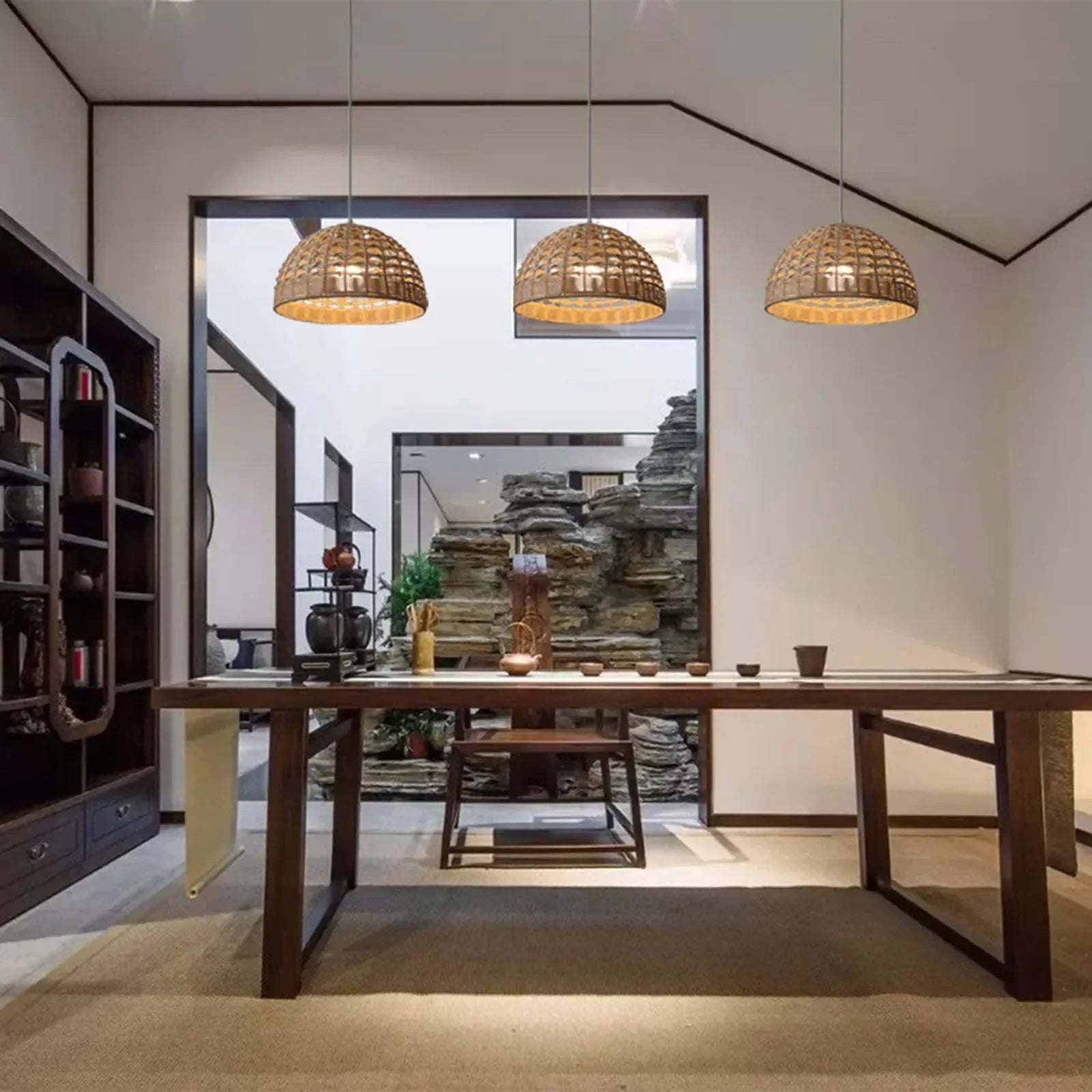Ren Rattan Pendant Light