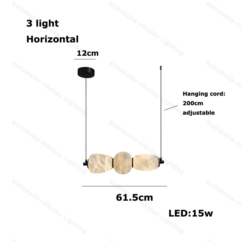 Kagekuro Marble Pendant Chandelier