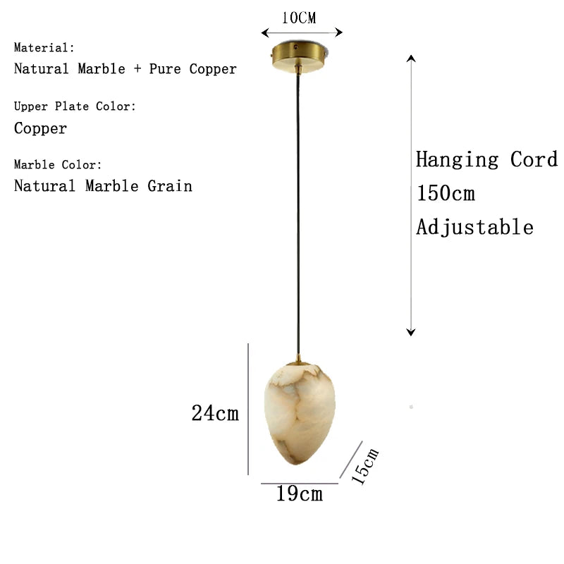 Kōrin Marble Chandelier