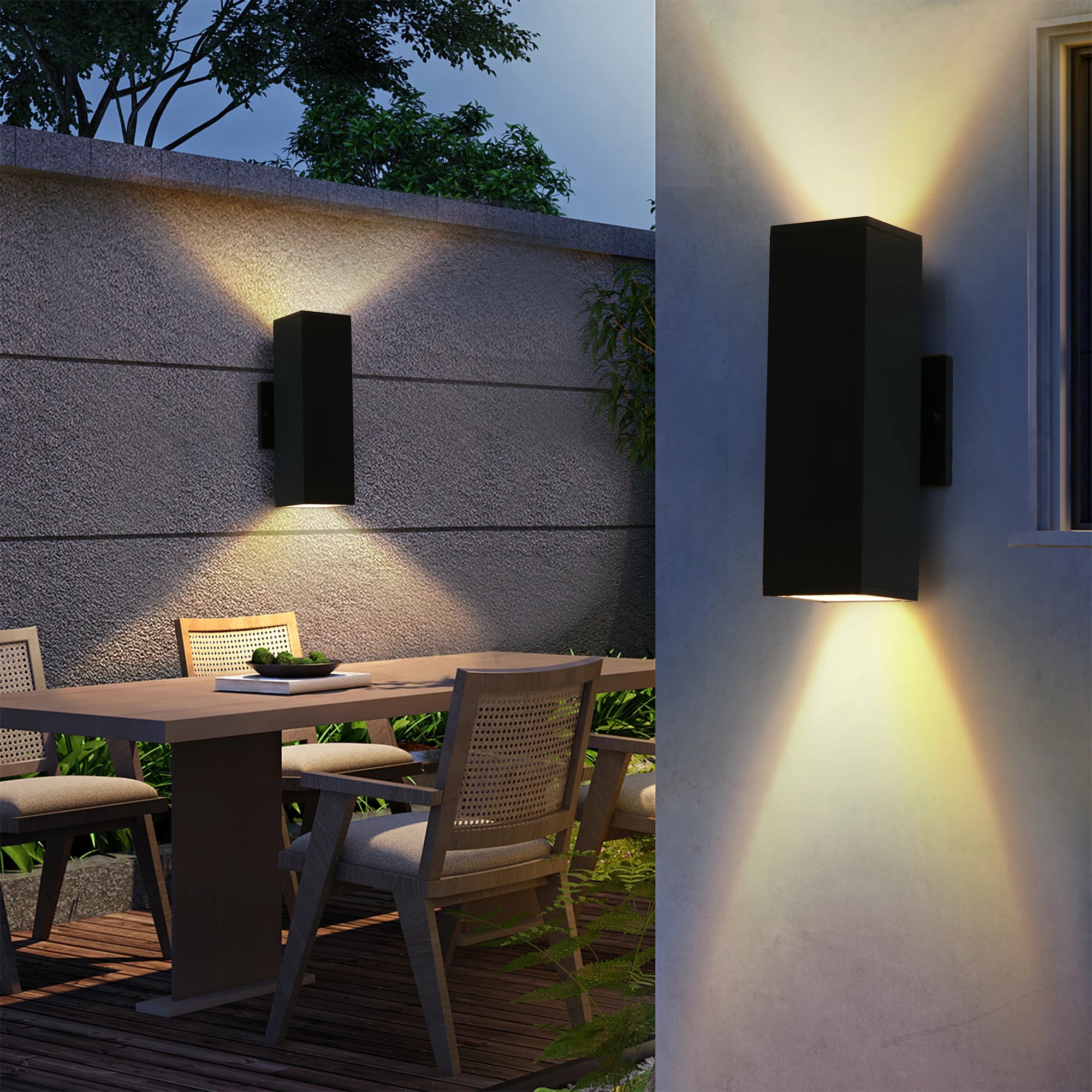 Durox Dual Beam Wall Lamp (2-Pack)