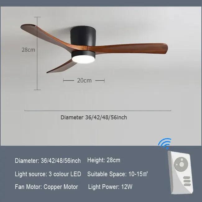 Virex Flush Ceiling Fan Light