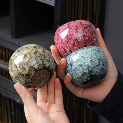 Riku Dragon Egg Ceramic Tea Cup Set