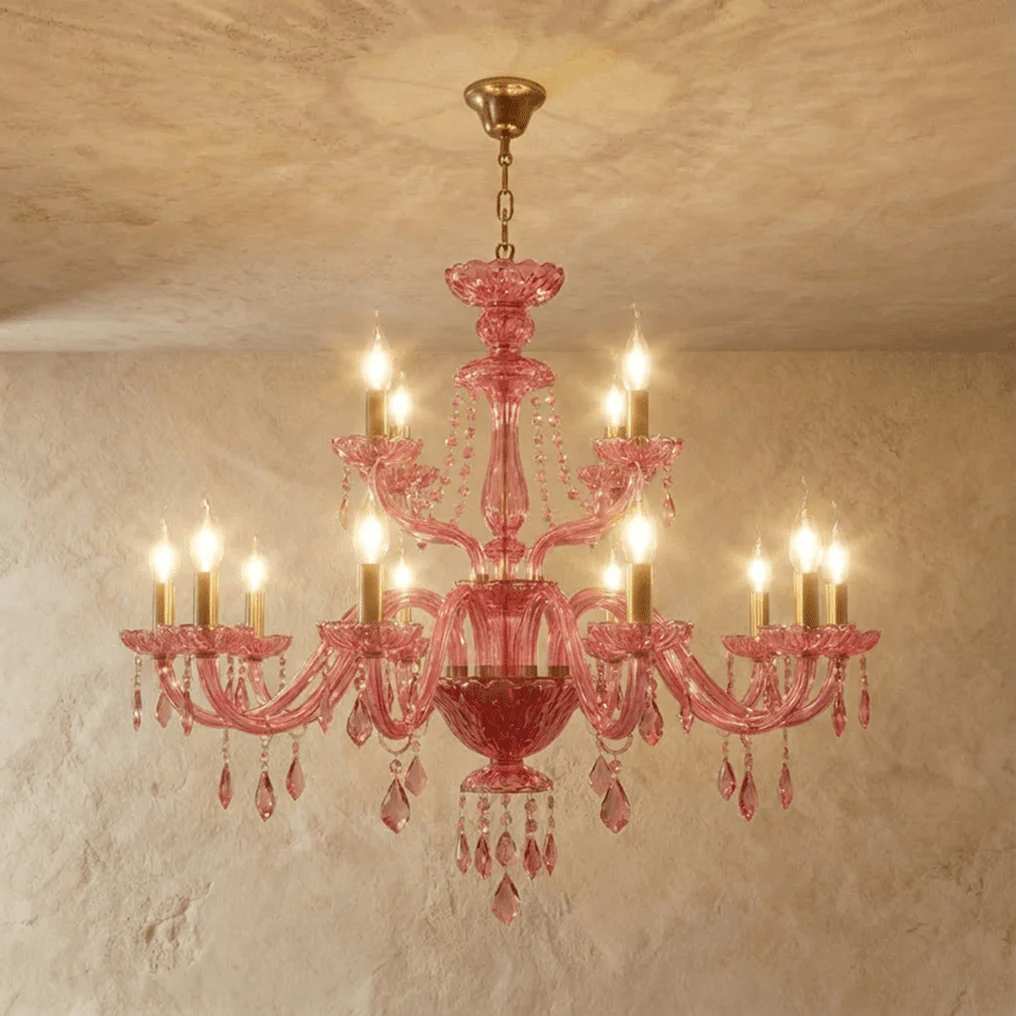 Roselle Pink Chandelier