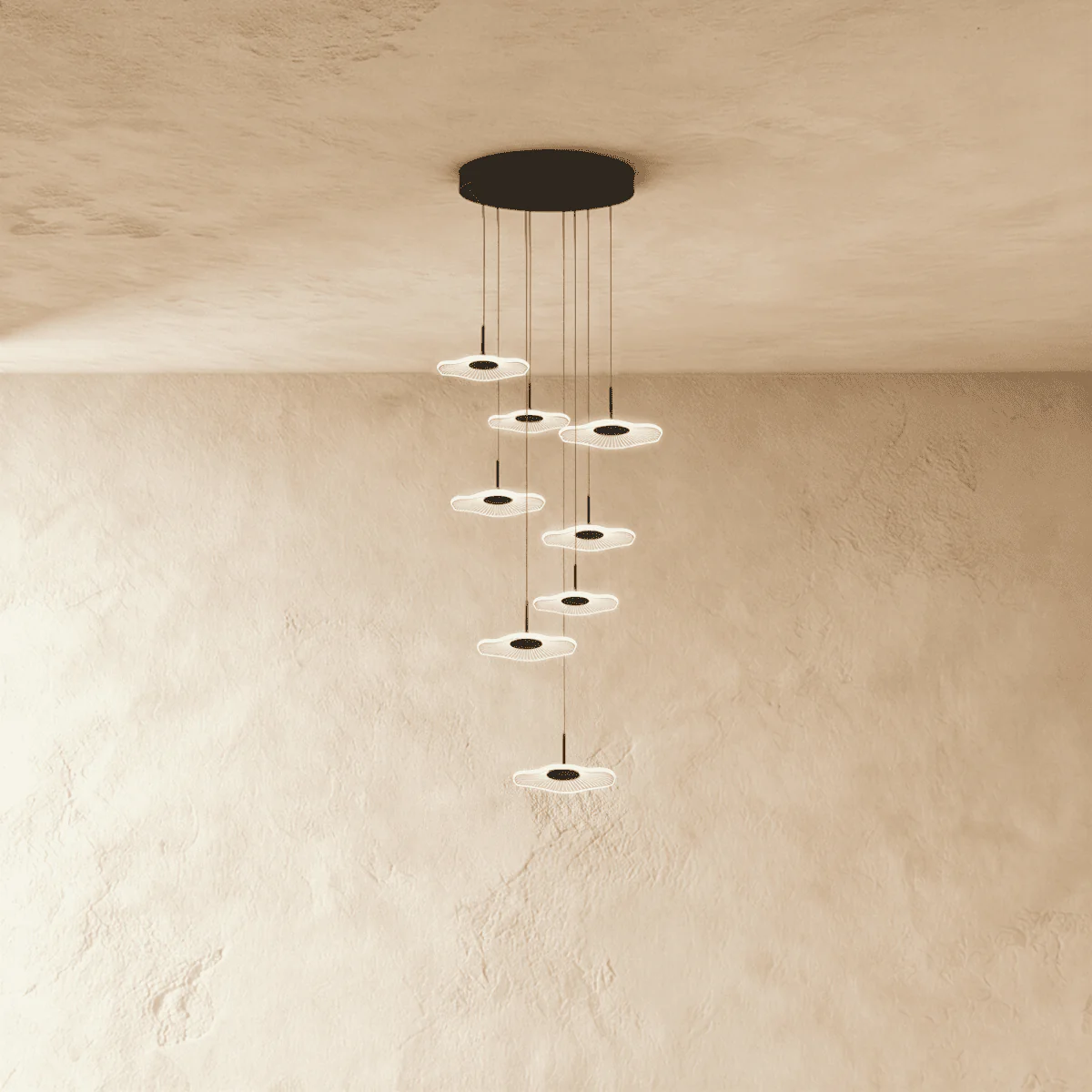 Lunara Cascade Staircase Chandelier