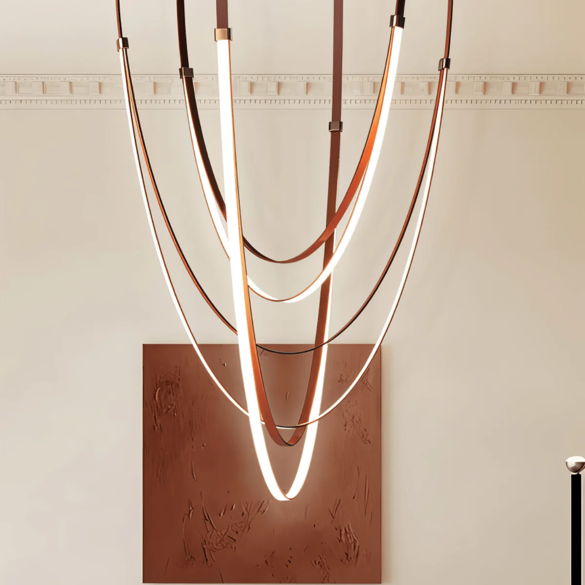 Velorin Leather Chandelier