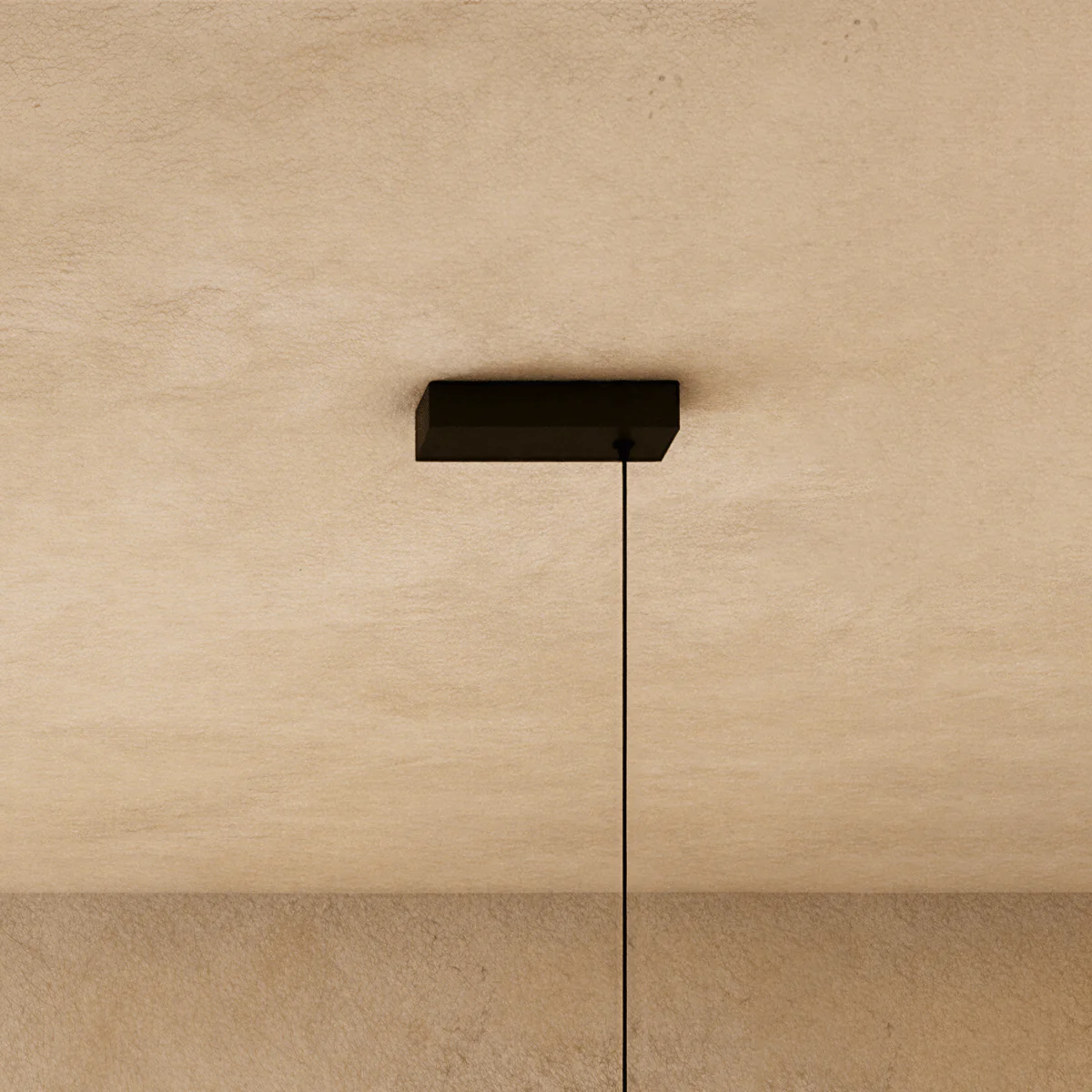Kairo linear chandelier bar light close up