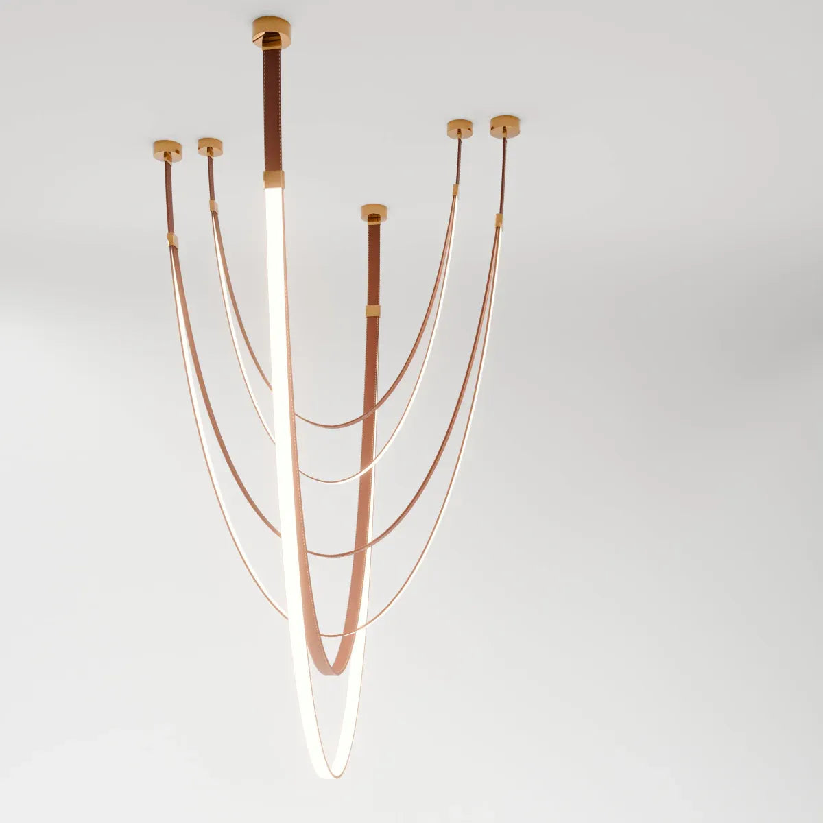 Velorin Leather Chandelier