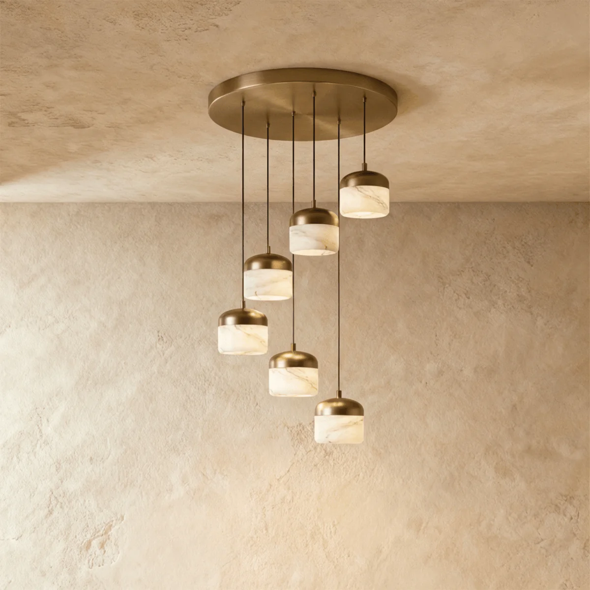 Selune Alabaster Pendant Light