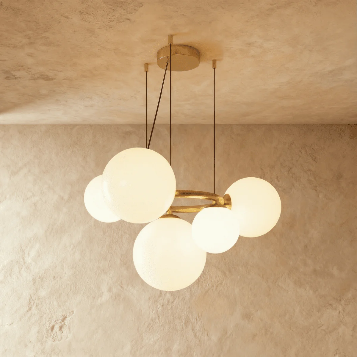 Orlena Glass Cluster Chandelier