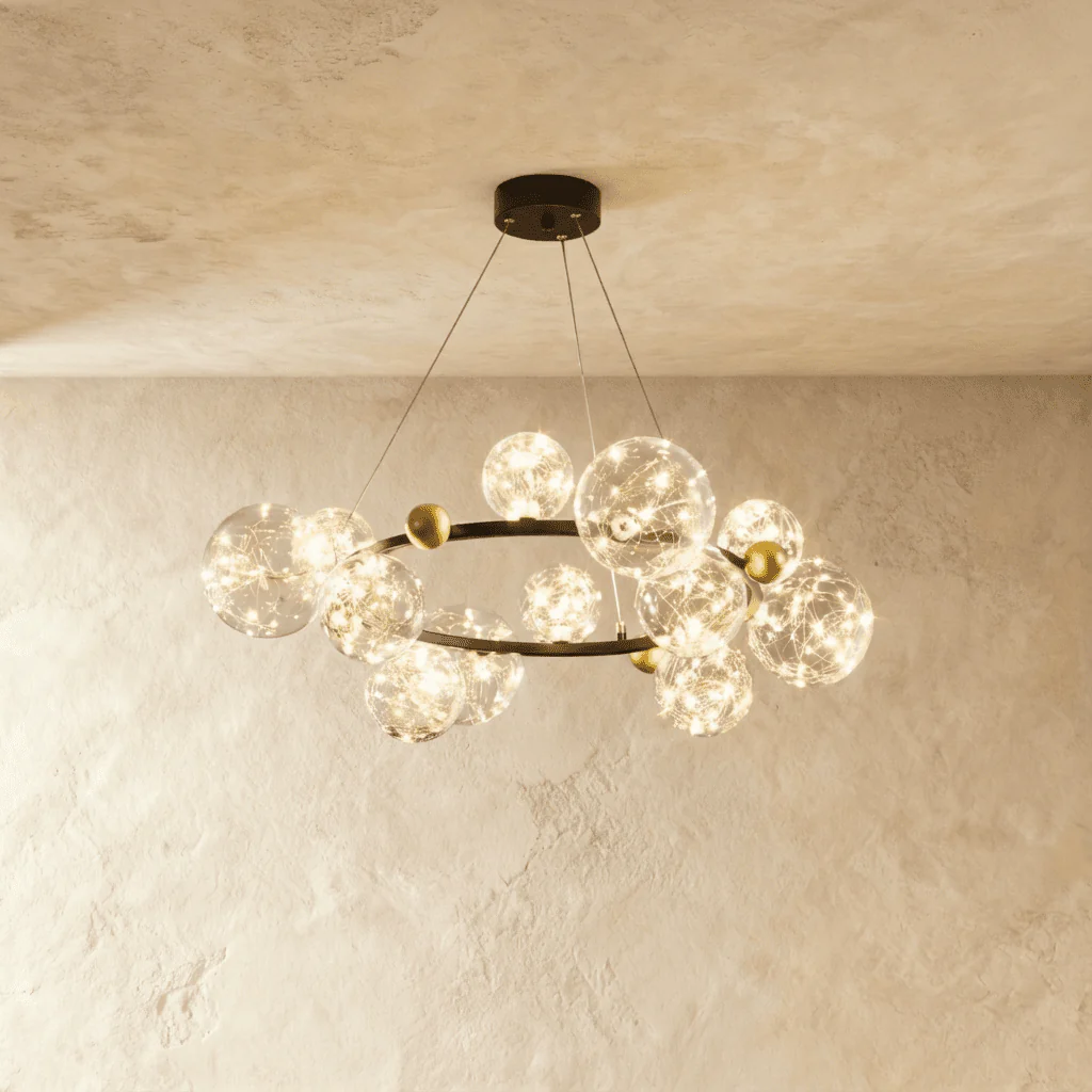 Lunelle Glass Orb Chandelier