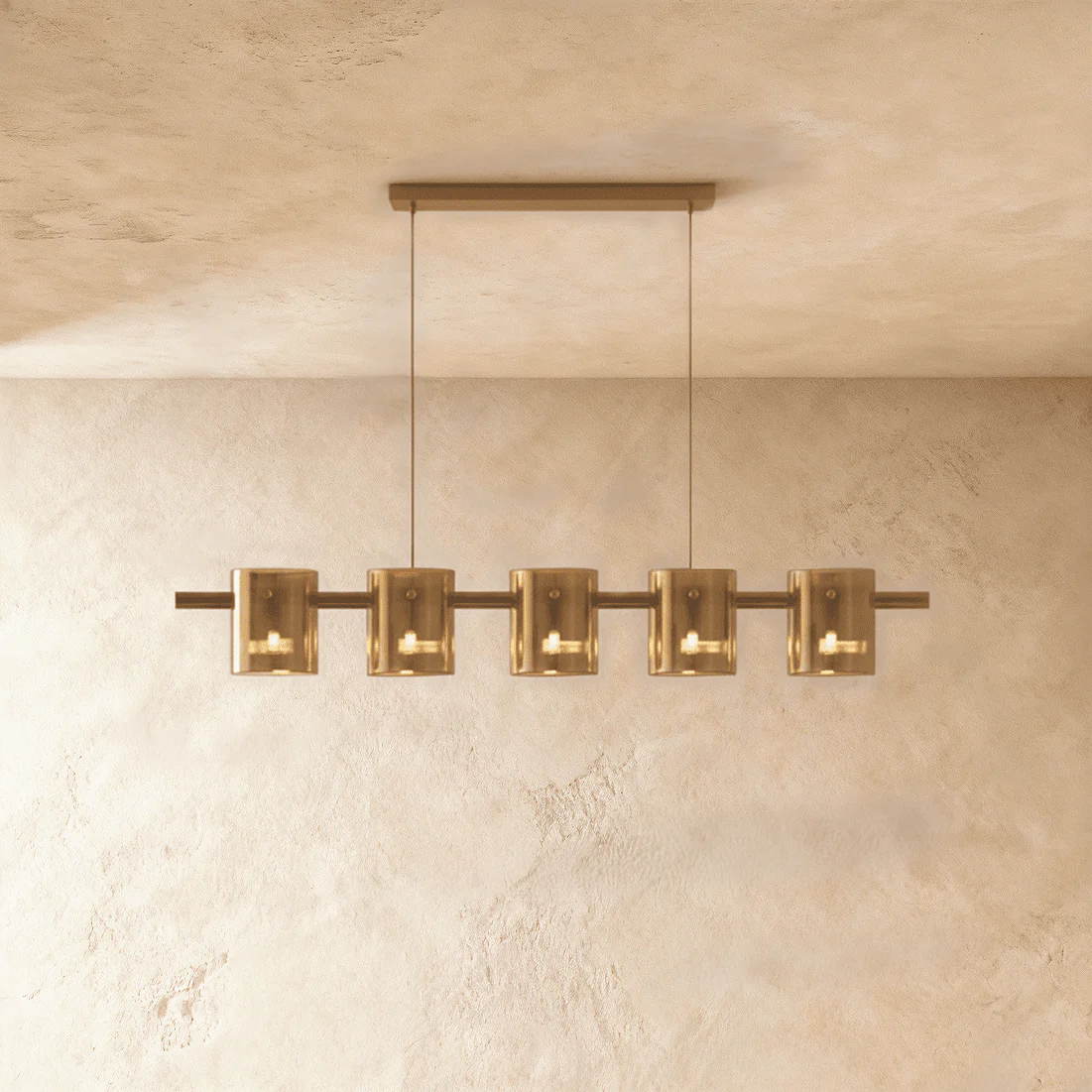 Clarion Ring Glass Chandelier