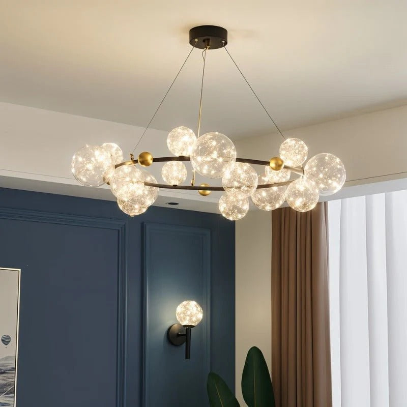 Lunelle Glass Orb Chandelier