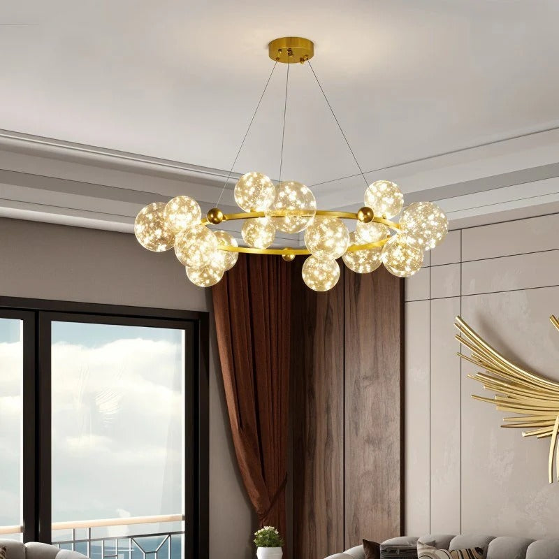 Lunelle Glass Orb Chandelier