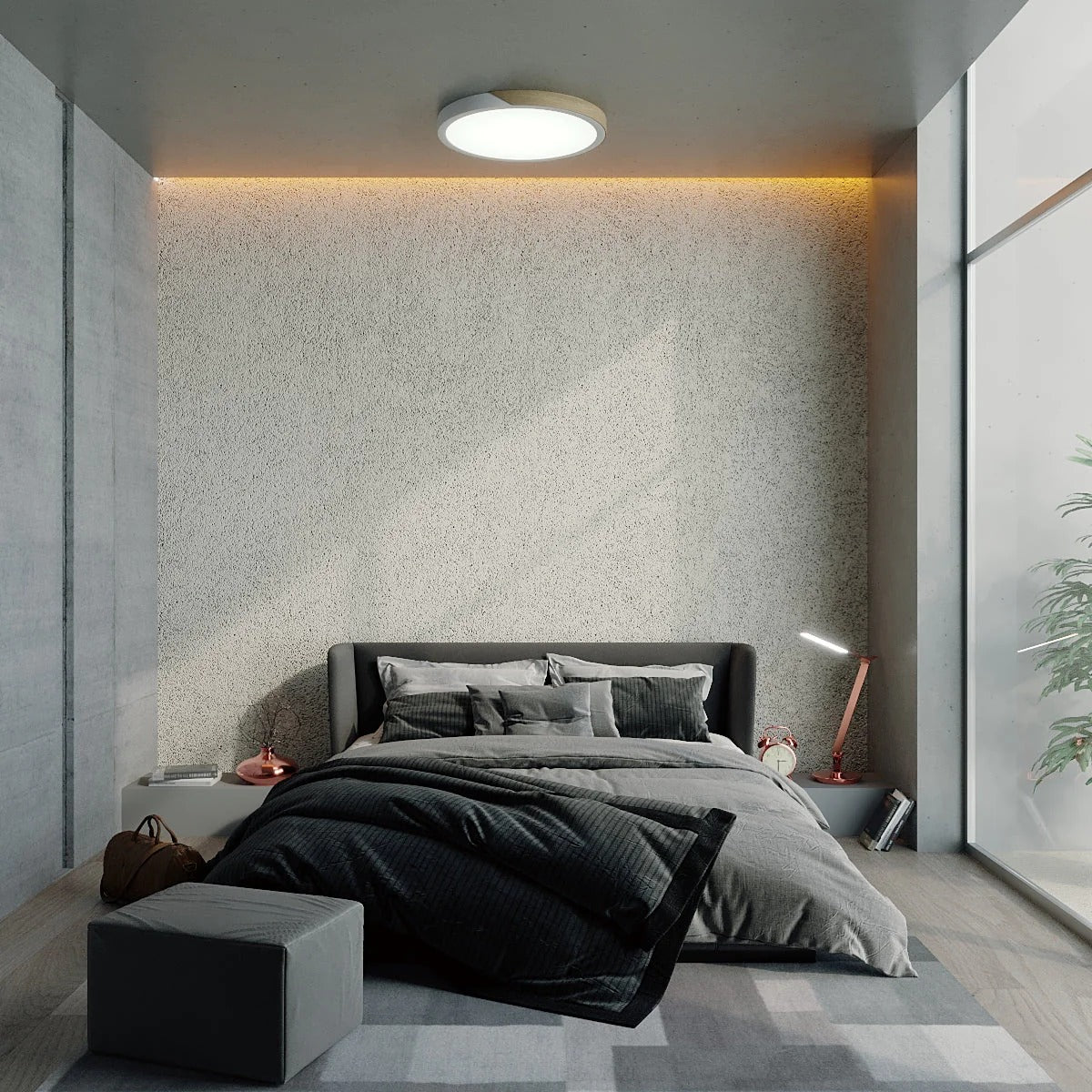Nara ceiling light full product view LED fixture