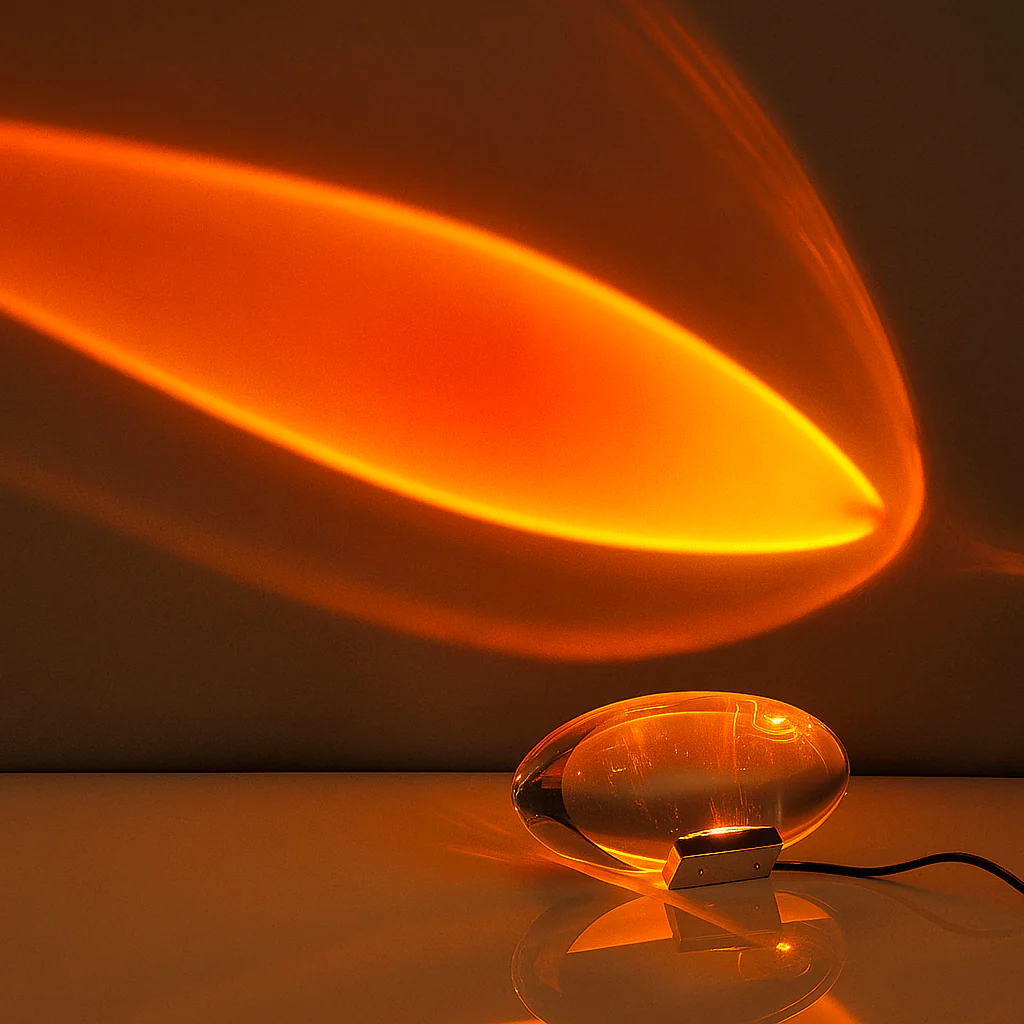 Lume prism table lamp LED light modes setup