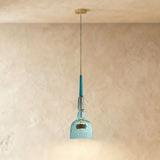 Vitra glass pendant light suspended ceiling setup