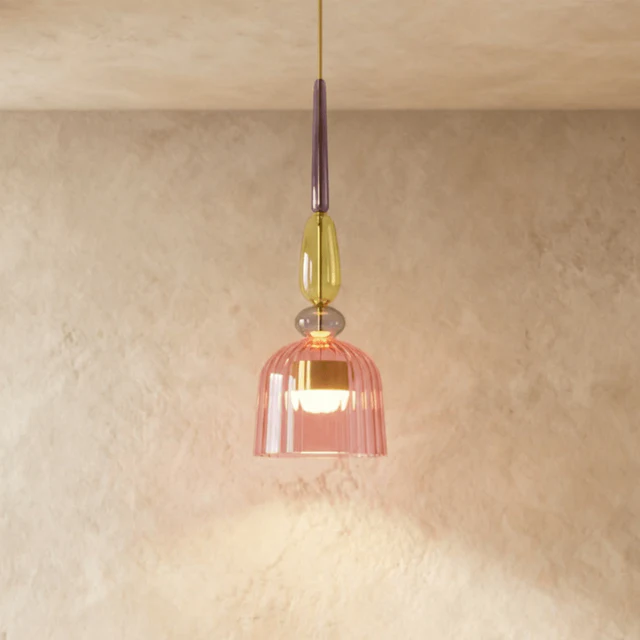 Vitra glass pendant light indoor lighting setup