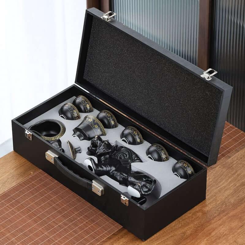 Takumi Semi-Automatic Tiger Ceramic Kung Fu Tea Set