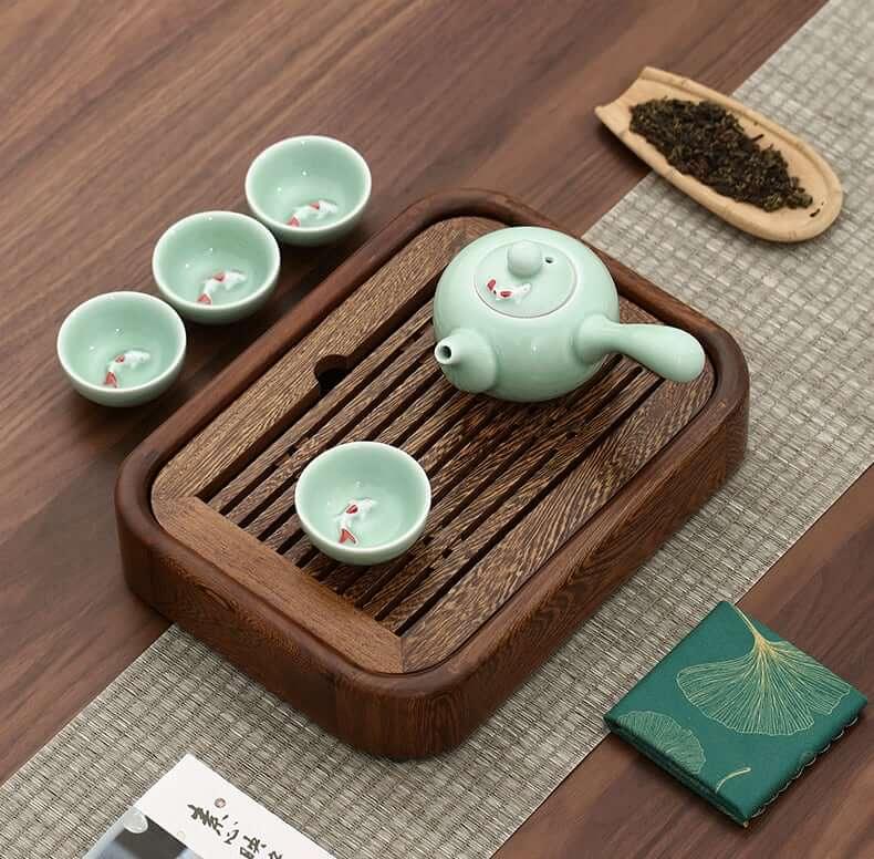 Riku Small Wenge Tea Tray Set