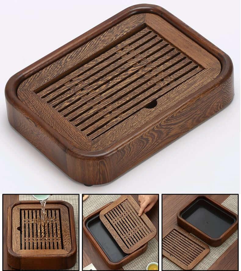 Riku Small Wenge Tea Tray Set