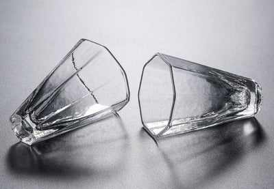 Renji Hammer Pattern High Temperature Glass Set