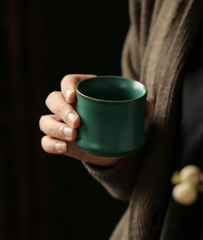 Haruto Ceramic Bamboo Tea Cup
