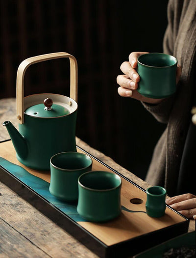 Haruto Ceramic Bamboo Tea Cup