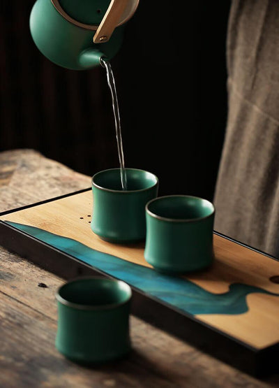 Haruto Ceramic Bamboo Tea Cup