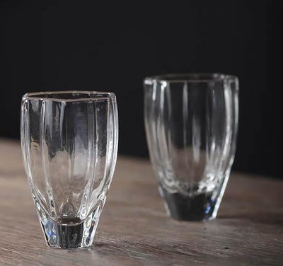 Rei Diamond Glass Tea Cup Set