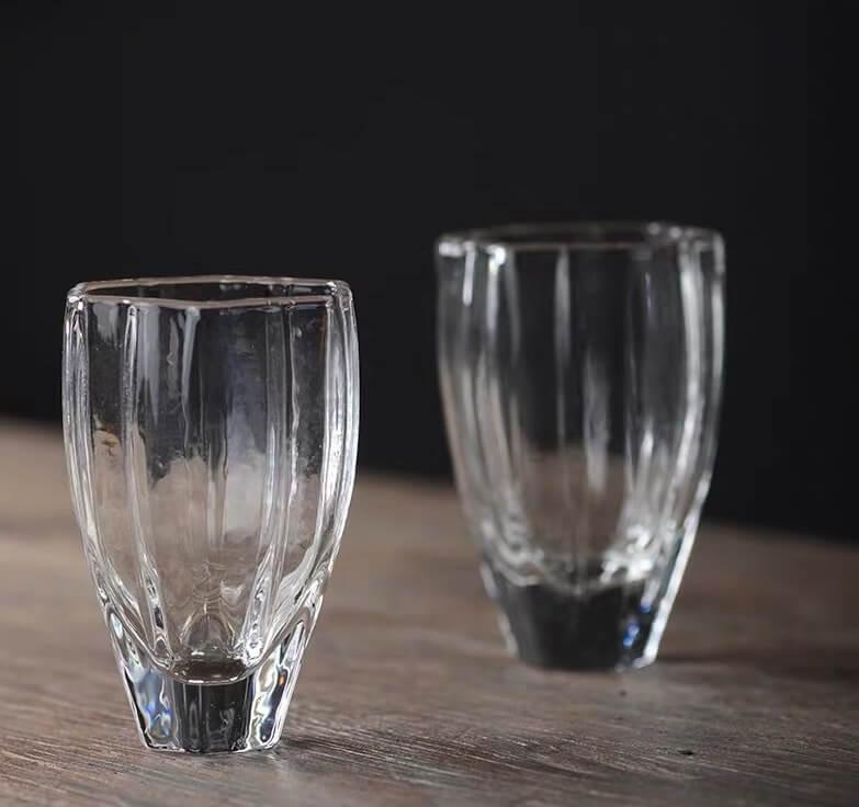 Rei Diamond Glass Tea Cup Set