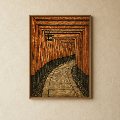 Akane Fushimi Torii Art Print