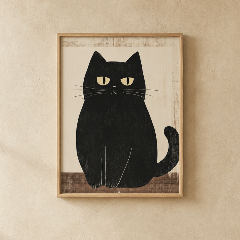 Yoru Neko Art Print