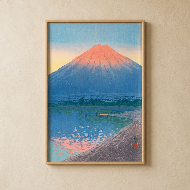 Asahi Fuji Lake Art Print