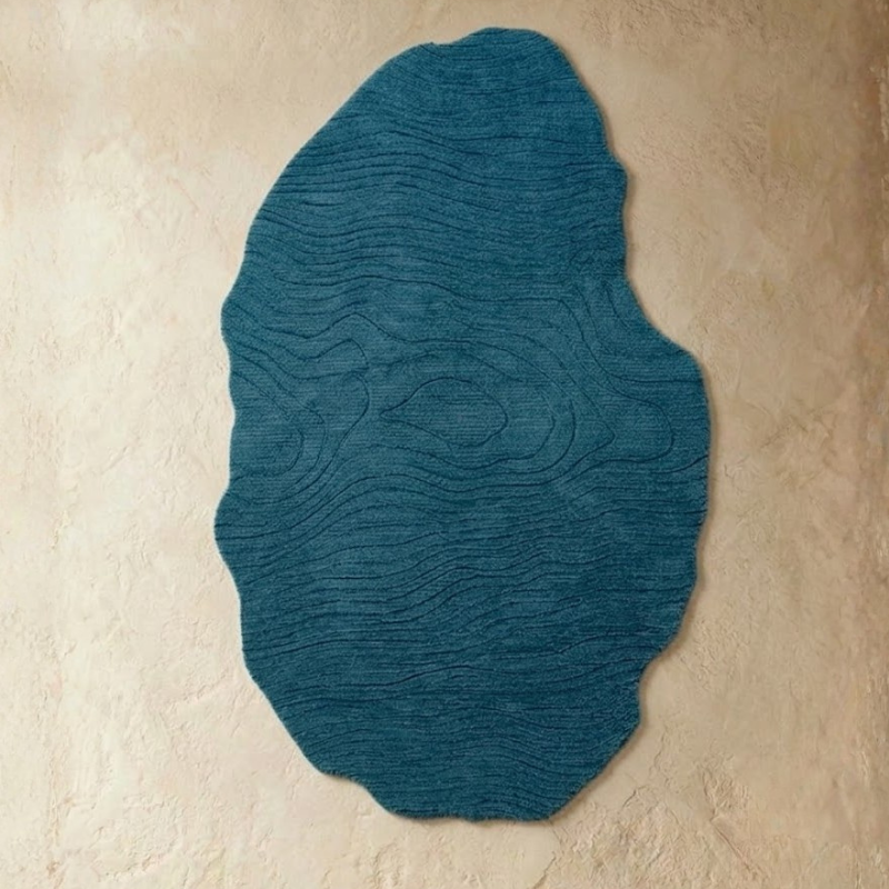 Kaoru Abstract Blue Rug