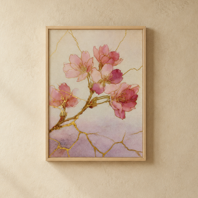 Sakura Kintsugi Art Print