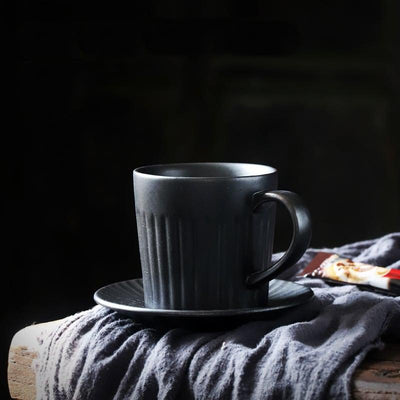 Anzu Ceramic Coffee Cup &amp; Saucer Set