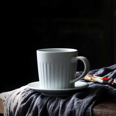 Anzu Ceramic Coffee Cup &amp; Saucer Set