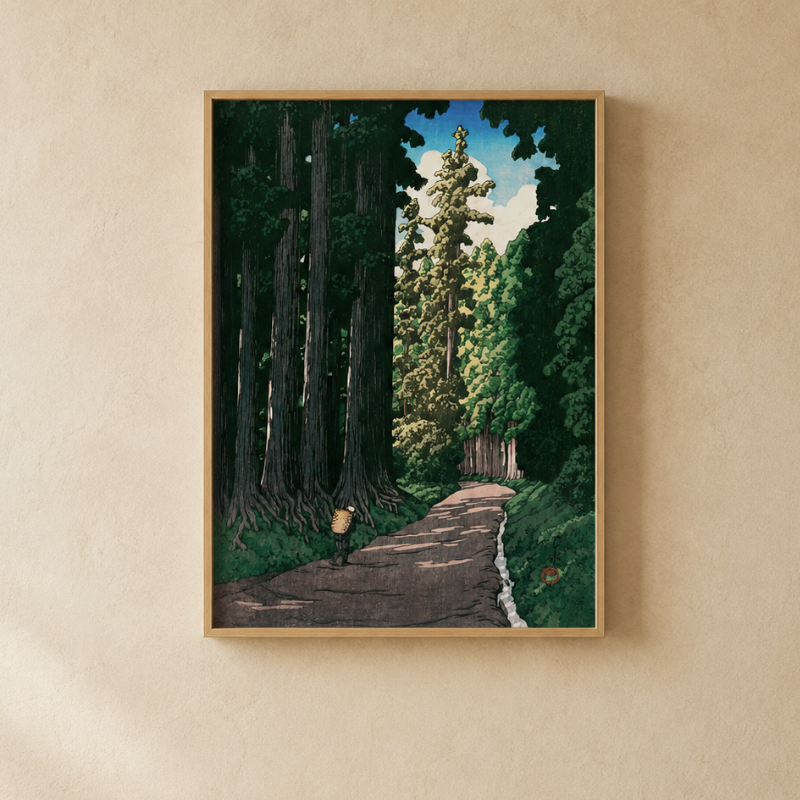 Nikko Cedar Path Art Print