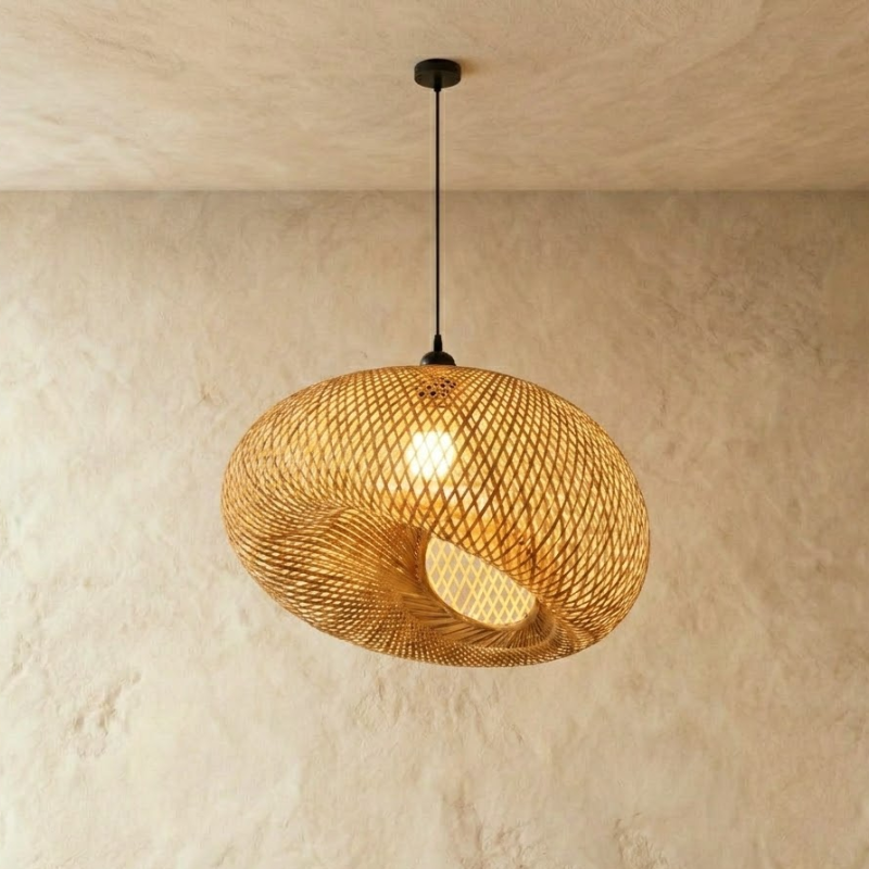 Ravena Rattan Chandelier