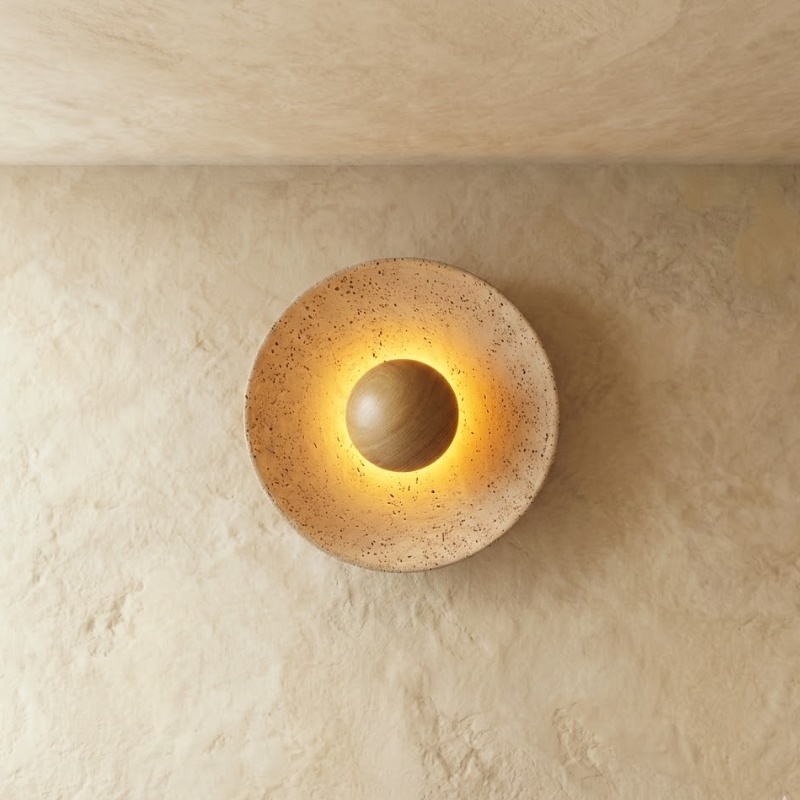Sora Travertine Wall Lamp