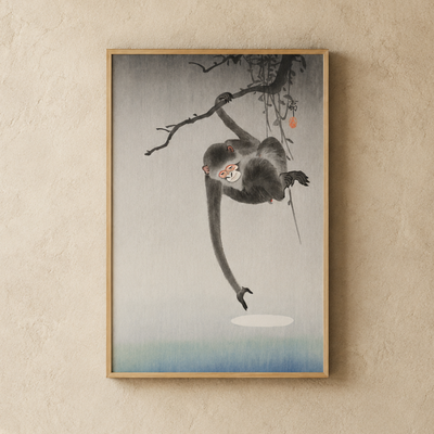 Tsuki Saru Art Print