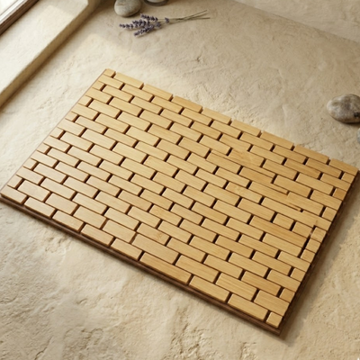 Bamboo Bath Floor Mat