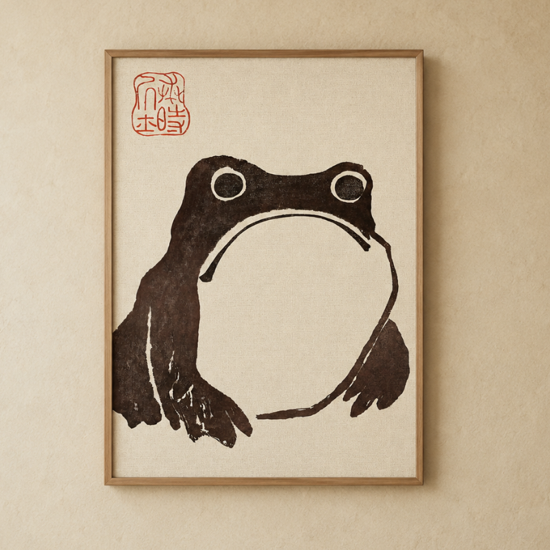 Kaeru Zen Canvas Art