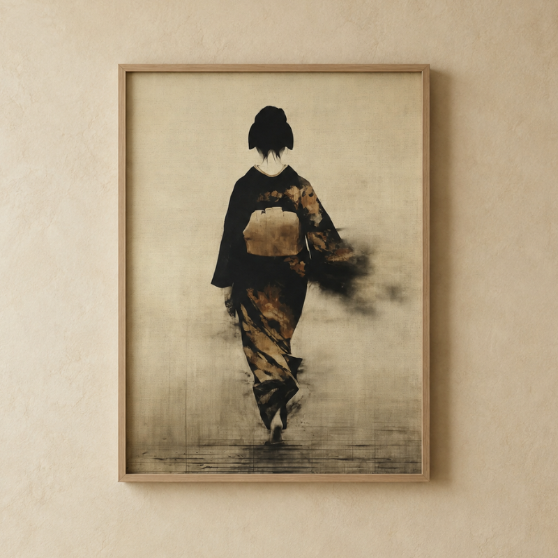 Hana Kimono Art Print