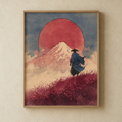 Akatsuki Samurai Art Print