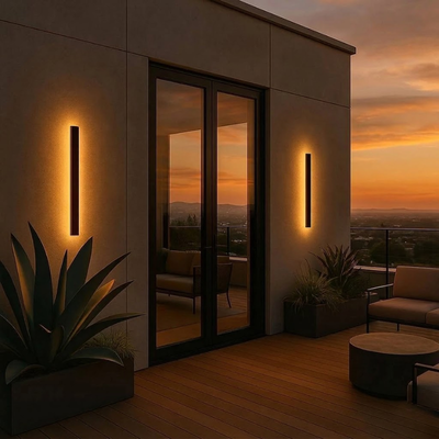 Vero outdoor wall lamp entryway installation