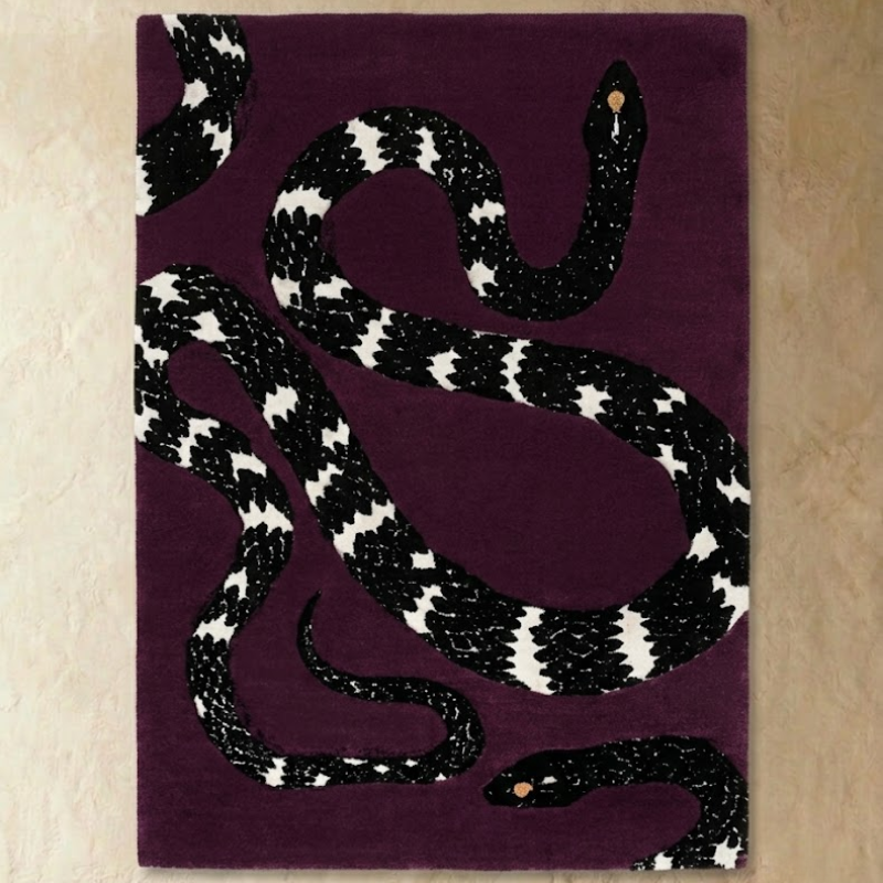 Shiro Snake Rug