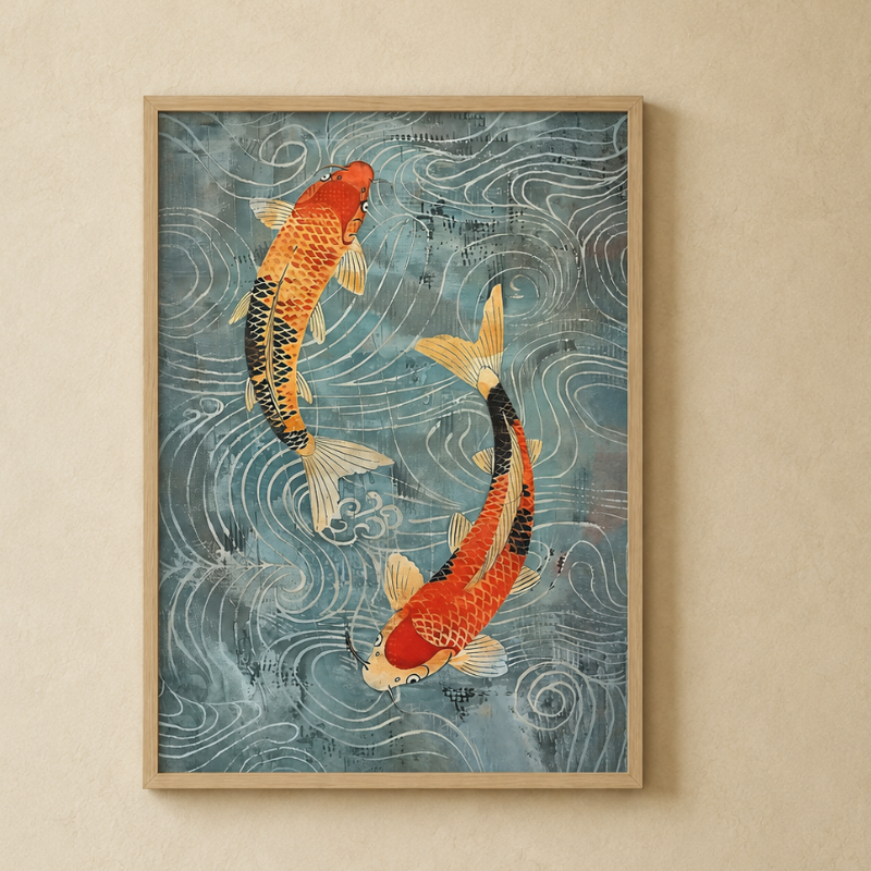 Ryūsei Koi Art Print