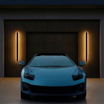 Vero LED wall lamp installed on building facade